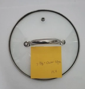 Small Crock Pot Pan Lid Only Vented 7-3/8" Outer Edges Round - Picture 1 of 5