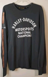 Camiseta Harley Davidson Estilo Y2K Manga Larga Carrera Rayas Mangas De Colección Talla L - Imagen 1 de 10
