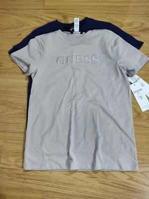 Pack de 2 camisetas juveniles talla 12-14 marca Guess azul/beige Foto 1 de 4