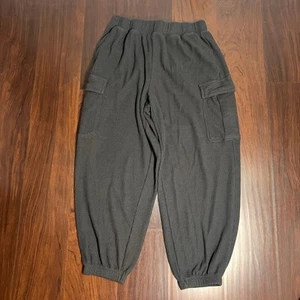 Aerie Waffle Knit Charcoal Cargo Jogger Size M - Picture 1 of 8