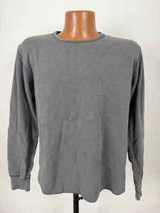 Y2K Gap Waffle-Knit Shirt Men Medium Minimal Pigment Dyed Distress Heavy Cotton - Picture 1 of 19