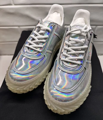 Giuseppe Zanotti Blabber 2.0 Low-Top Iridescent Leather Sneakers Size 36 US 6 - Image 1 of 4