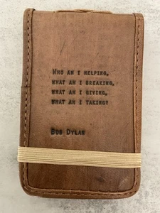 Sugarboo & Co Leder Journal Bob Dylan Zitat Vintage - Bild 1 von 6