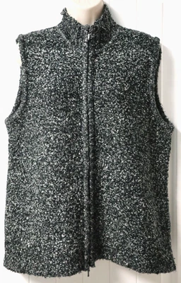Coldwater Creek Mujer Sin Mangas Cremallera Completa Suéter Cárdigan Chaleco Talla M Foto 1 de 4