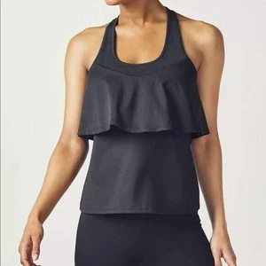 Camiseta sin mangas Fabletics Ashlynn negra absorbente de humedad XS NUEVA CON ETIQUETAS - Imagen 1 de 10
