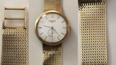 RELOJ LONGINES VINTAGE ORO 14K PARA HOMBRE 1968 AIRSTREAM MILLION DOLLAR CLUB Foto 1 de 4