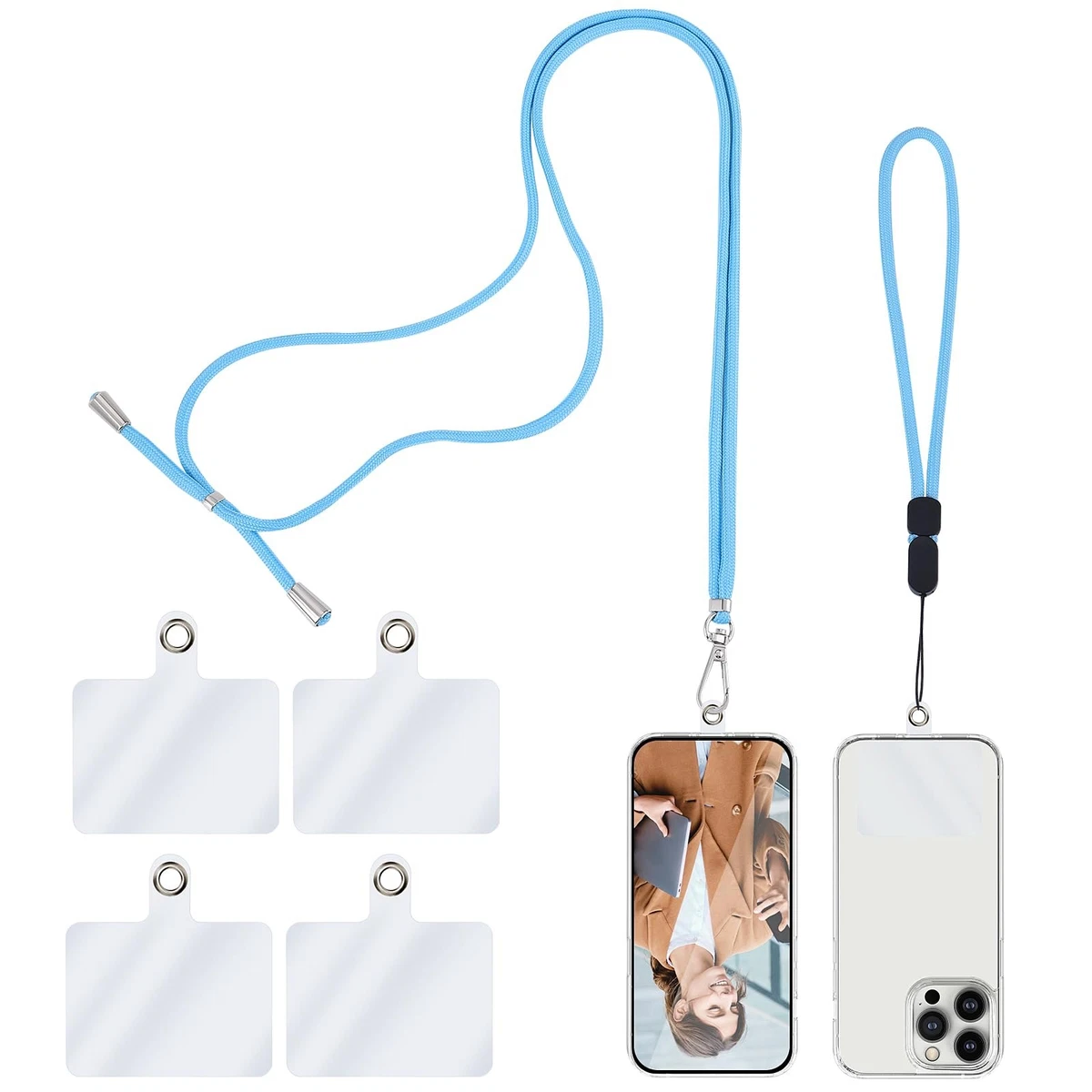 Phone Tether Universal Tab Phone Strap Connector For Cell Phone Safety  Lanyard Tab For Straps - Price History Clutch Loop