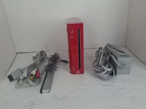 Paquete de cables rojos para consola Nintendo Wii 25 aniversario RVL-001 totalmente probados - Imagen 1 de 14
