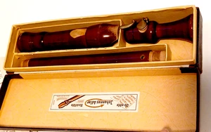 Die Doppelt Johannes Adler Recorder In Box F Alto No. 1811 Works Wood - Picture 1 of 12
