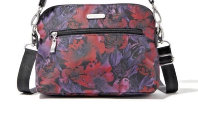 Bandolera Baggallini Dome Rojo Ónix Acuarela *Falta Correa Trenzada* Viaje RDIF Foto 1 de 4