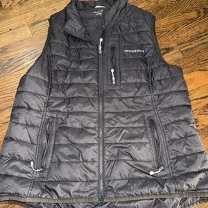 Vineyard Vines Jet Black Large Vest - Picture 1 of 6