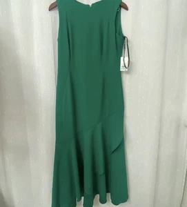 NUEVO VESTIDO CALVIN KLEIN TALLA 8 94% Poliéster 6% Spandex Color Verde - Imagen 1 de 12