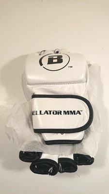 Guantes Bellator MMA Blancos Leone Oficiales Raros Talla S - Nuevos Con Etiquetas - UFC Pride Foto 1 de 4