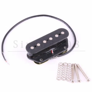 Electric Guitar Strings Tele Bridge Side Position Pickup Black - Picture 1 of 4