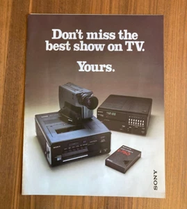 Sony's Portable Betamax Brochure - Picture 1 of 4