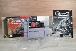 SNES Contra III 3 : The Alien Wars CIB Complete SUPER CLEAN! - Picture 1 of 24