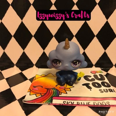 Poopsie Cutie Tooties Sorpresa BANG Nube Tormenta Azul Unicornio CT-101 Pestañas Enraizadas Foto 1 de 3