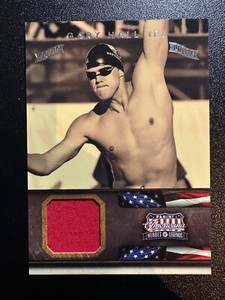 2012 Americana Heroes Olympics #91 Gary Hall Jr. SWIMMING PROOF RELIC #09/25
