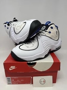 Neu Nike Air Penny 2 Heim 2016 Größe 11 authentisch DS weiß blau sportlich - Bild 1 von 6