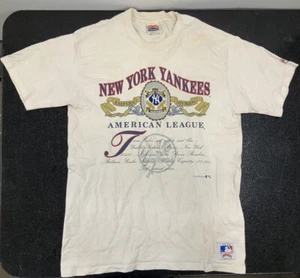 Vintage New York Yankees Nutmeg Mills Single Stitch Men’s X Large MLB T shirt - Picture 1 of 7