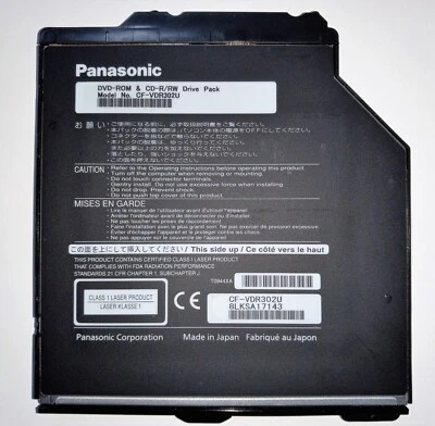 Panasonic CF-VDR301U CD-RW/DVD-ROM Combo Drive for Toughbook - Image 1 of 2