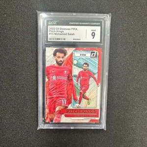 2022-23 Donruss FIFA Pitch Kings Mohamed Salah #15 CGC Mint 9 1036319051 - Picture 1 of 2