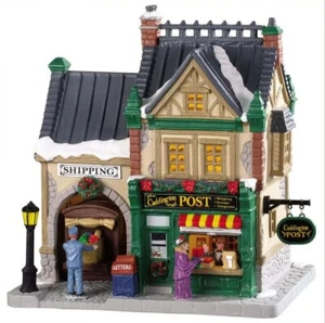 Lemax Caddington Post # 85364 Weihnachtsdorf beleuchtetes Gebäude wird nicht mehr hergestellt NEU - Bild 1 von 5