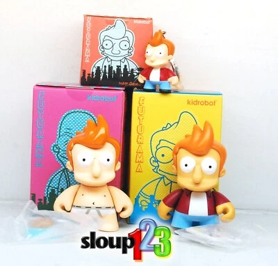 *KIDROBOT X FUTURAMA - FRY LOT - UNIVERSE X  - GOOD NEWS EVERYONE - X2 KEYCHAIN* - Image 1 of 2