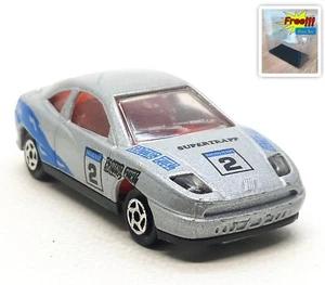 Majorette Fiat Coupe no.2 Supertrapp Silver - Red Interior 1:58 3" no Package - Picture 1 of 8