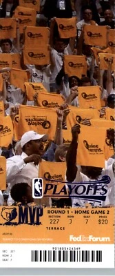 Los Angeles Clippers vs Memphis Grizzlies 2013 Playoff Ticket - Round 1 Game 2  - Image 1 of 2