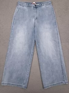 Pantalones de mezclilla Brooks Brothers rojos de lana para mujer 12 lavados ligeros pierna ancha holgados patinador Y2K - Imagen 1 de 11