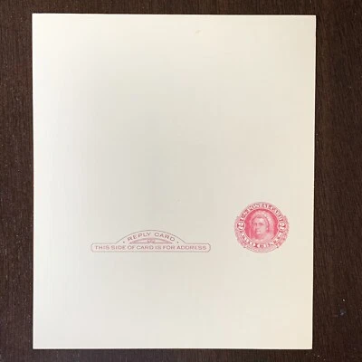 EARLY U.S. POSTAL CARD 2C GEORGE WASHINGTON WITH 2C MARTHA WASHINGTON REPLY CARD - Image 1 of 4