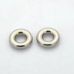 10x Stainless Steel Ring Spacer Beads Steel Color DIY Findings12x3.5mm Hole 5mm - Picture 1 of 2