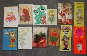 Gruppe von 12 gebrauchten Karten Vintage 70er Jahre - gemischte Sorten - Bild 1 von 1