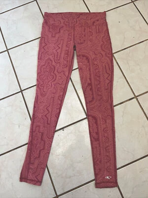 O'NEILL 365 Rosa Coral DIVINE ACTIVE ROSE Fitness Yoga Leggings con Pierna Acanalada M Foto 1 de 4