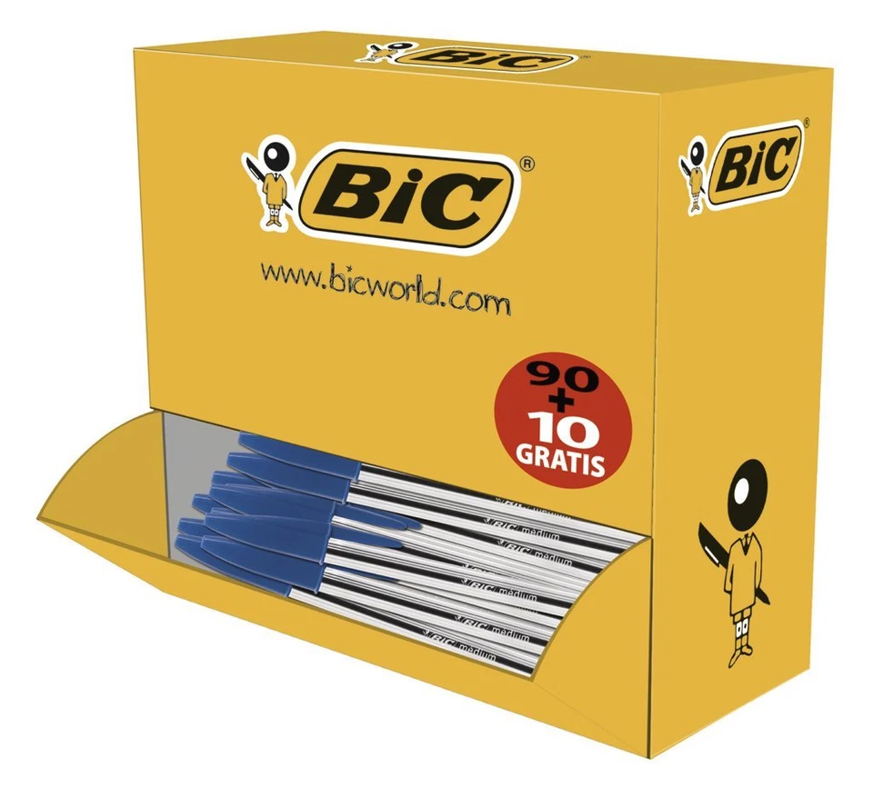 200 PENNE BIC BLU CRISTAL MEDIA MEDIUM PUNTA DA 1 mm  BLU 2  Box Sigillati - Imagen 1 de 1