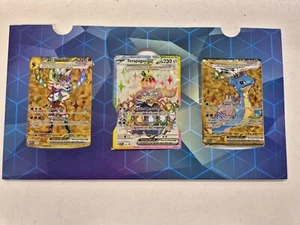 Terapagos UPC 3er Set Promos - Cinderace ex 163 Lapras 164 Terapagos 165 - Neu - Bild 1 von 4