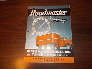 1940s Highway Trailer Company Roadmaster Series Sales Brochure - Picture 1 of 3