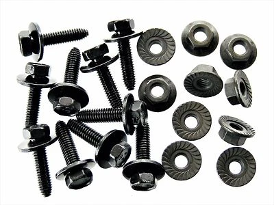 Болты и фланцевые гайки корпуса GM — M6-1,0 x 25 мм в длину — 10 мм шестигранные — 20 шт. (10ea) — No123 - Изображение 1 из 4