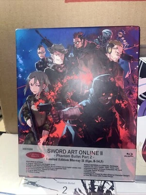 Sword Art Online II Phantom Bullet part 2 Limited Edition bluray episodes 8-14.5 - Imagem 1 de 4