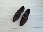 Mens Handmade Black Suede Leather Loafers Dress Shoes Formal Casual Men Shoes