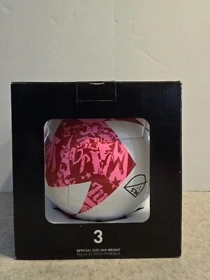 Adidas MLS Club Soccer Ball Size 3 WHITE,PINK,RED