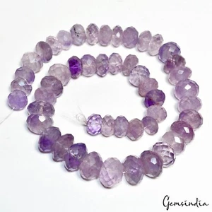 850 Ct Natural Purple Amethyst Round Faceted Cut Loose Drilled Beads For Jewelry - Picture 1 of 3