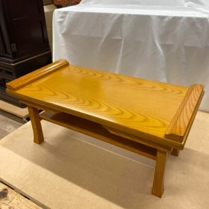 Japanese Buddhist Altar Wood Stand Table Kyozukue Brown high grade - Picture 1 of 5