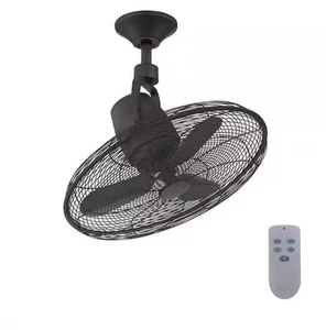 Home Decorators Bentley III 22 in. Natural Iron Oscillating Ceiling Fan, Remote - Picture 1 of 4