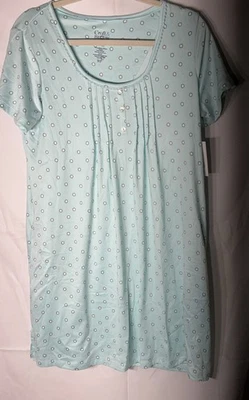 Mujer Ropa de Dormir Camisón Manga Corta Con Bolsillos Talla Pequeña Croft & Barrow Foto 1 de 4