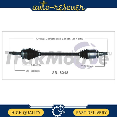 Conjunto de eje CV izquierdo conductor trasero TrakMotive para Subaru Legacy Outback Foto 1 de 2