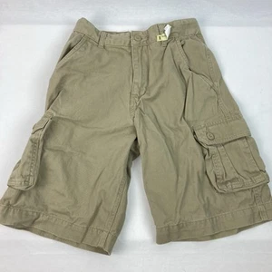 Faded Glory adjustable waist Dark Khaki Cargo Short Boys 14 NWT - Picture 1 of 9