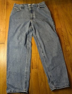 Vtg Calvin Klein Jeans Easy Fit 36x30 Blue Loose Fit Double Stone Wash - Picture 1 of 5