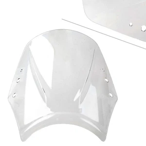 Plastic Universal Motorcycle Front Windshield Wind Screen Deflector Wind Shield - Imagen 1 de 8